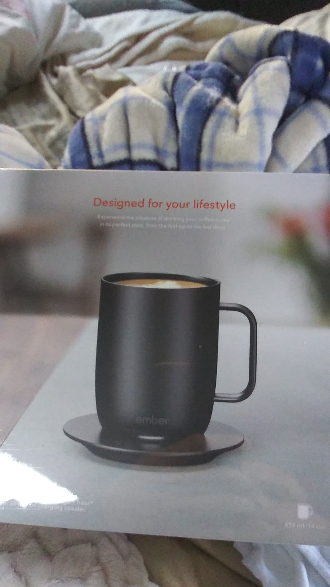 Ember phone controlled tempature coffee cup