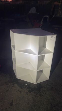 White Corner cubbies