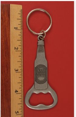 Vintage Samuel Adams Bottle Opener Keychain 
