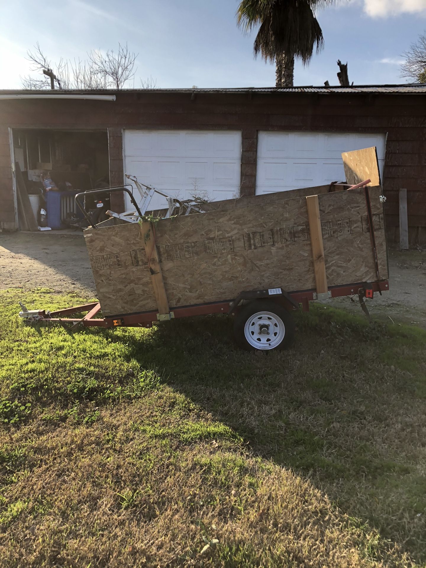 4x8 trailer good conditions, ramp!! $435obo for Sale in Modesto, CA ...
