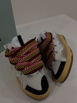 Lanvin Curb Sneakers High-Top White Black