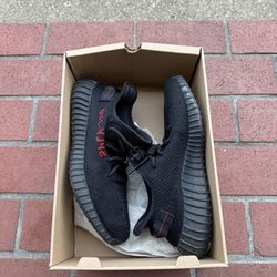 ADIDAS YEEZY BOOST 350 V2 BRED SZ 9.5 LIGHTLY WORN/REPLACEMENT BOX