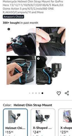 Helmet Camera Mount (GoPro Hero 3-12 and Other)