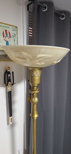 Vintage Torchiere Floor Lamp