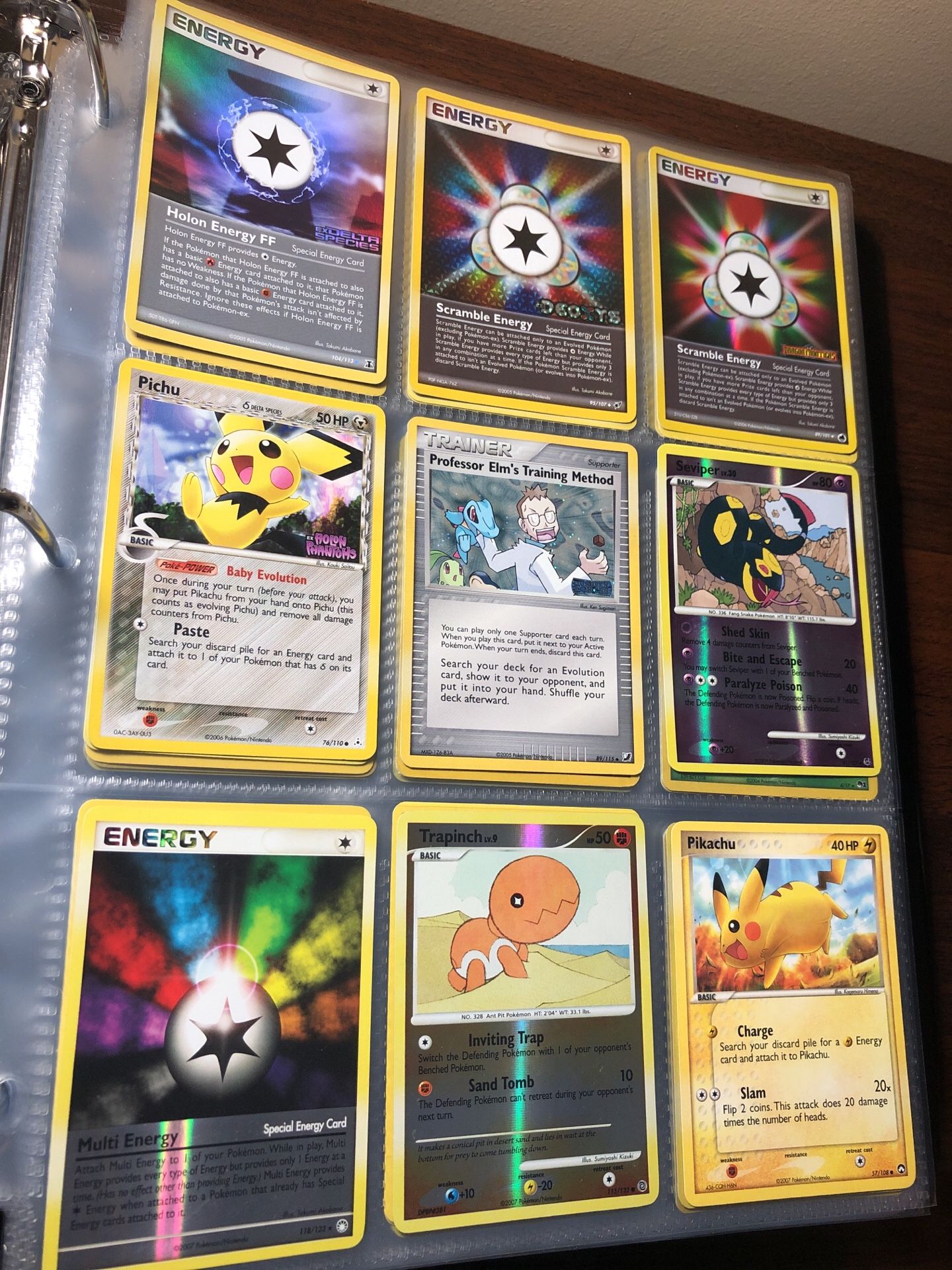 (Not sold as lot - sold by page) Pokemon vintage Pokémon cards