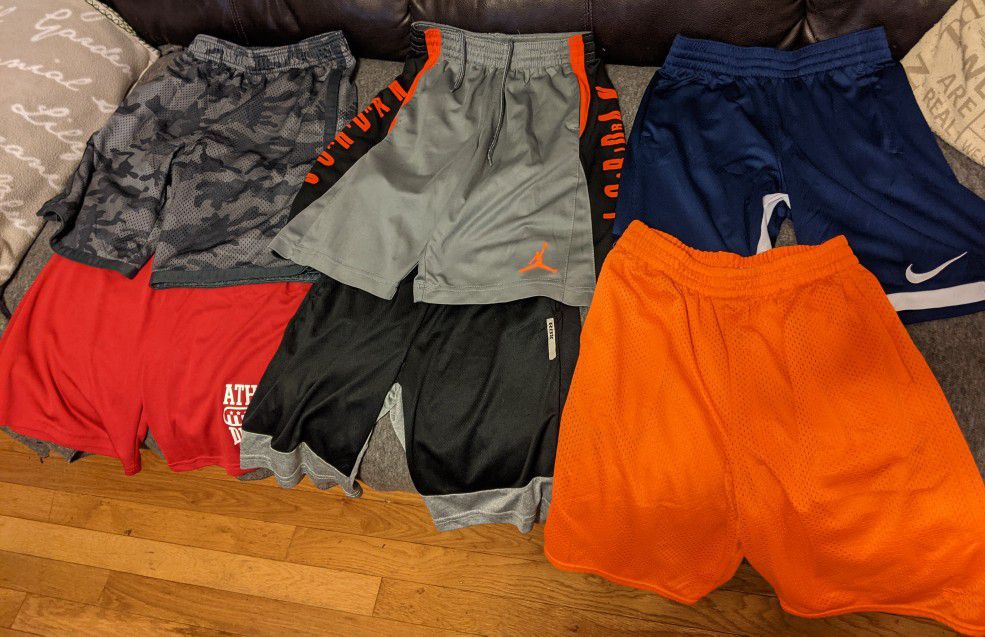 Boys Athletic Shorts, Size 10/12