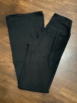 Black flare leggings