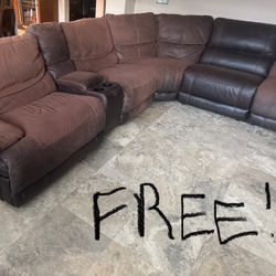 Free! Power Recliner Sectional