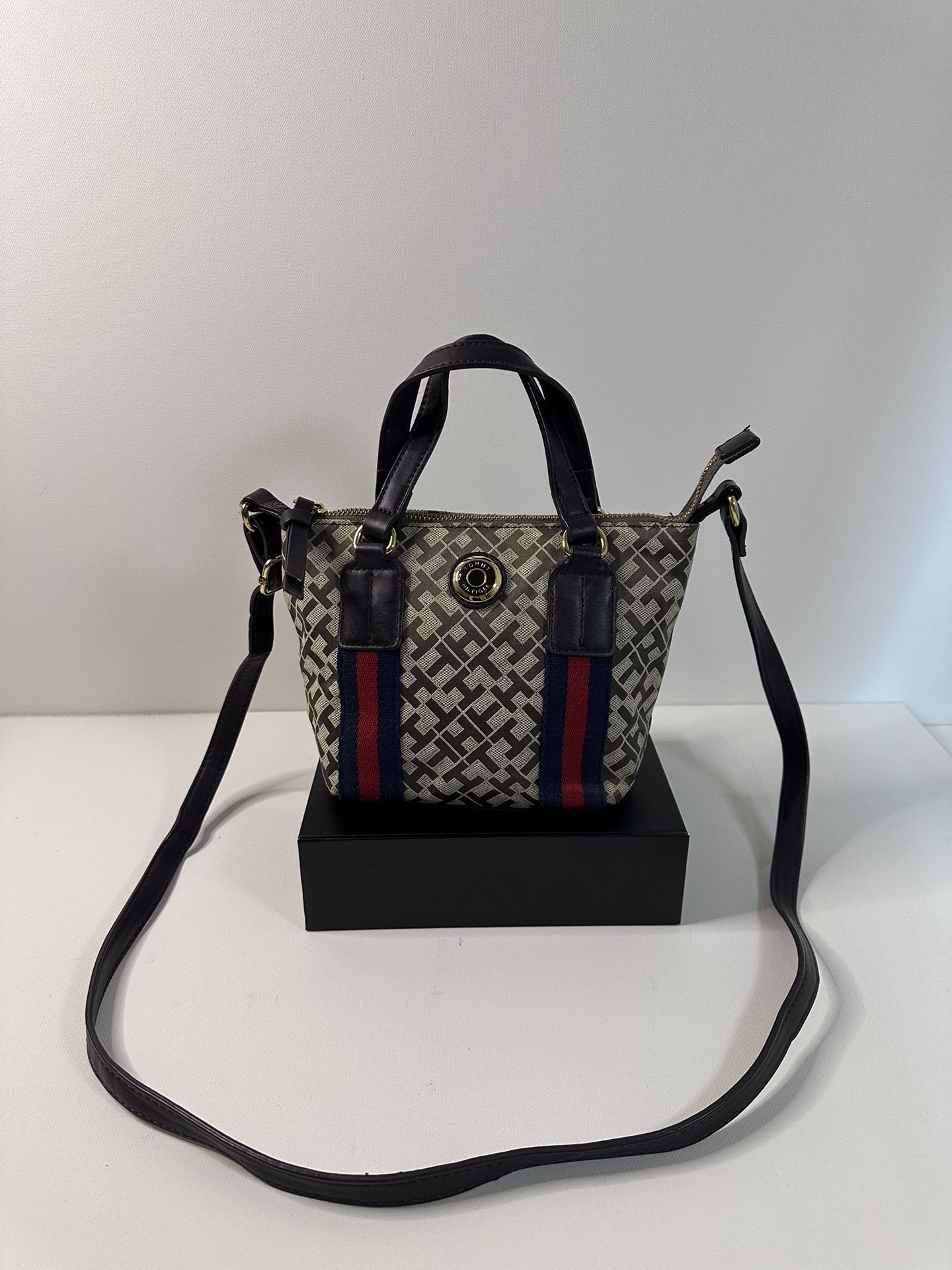TOMMY HILFIGER Mini Tote Logo Handbag (Pre-Owned Gem) 💎