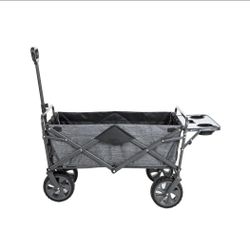 MACSPORTS Folding Wagon with Zippered Tailgate