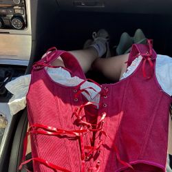 Halloween Corset Red Costume