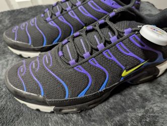 Nike Air Max Plus Kaomoji Black Cyber Court Purple White Mens Sz 12... NEW