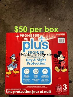 Huggies Plus Promise Size 3 Diapers 192 Count