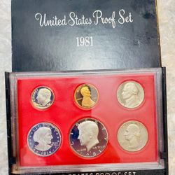 RARE Type 2 1981 United States Proof Set, specially struck in "proof condition"