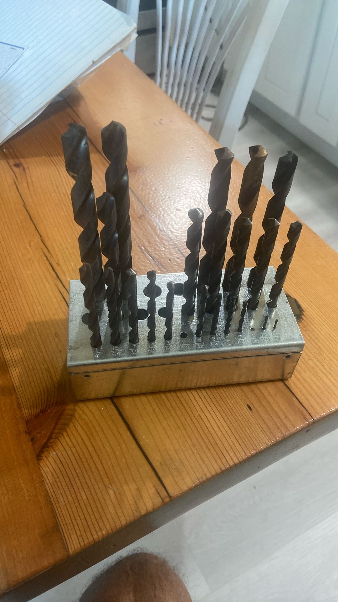 Drill Bits (22) W/ Metal Case