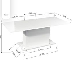 White Dinning Table 