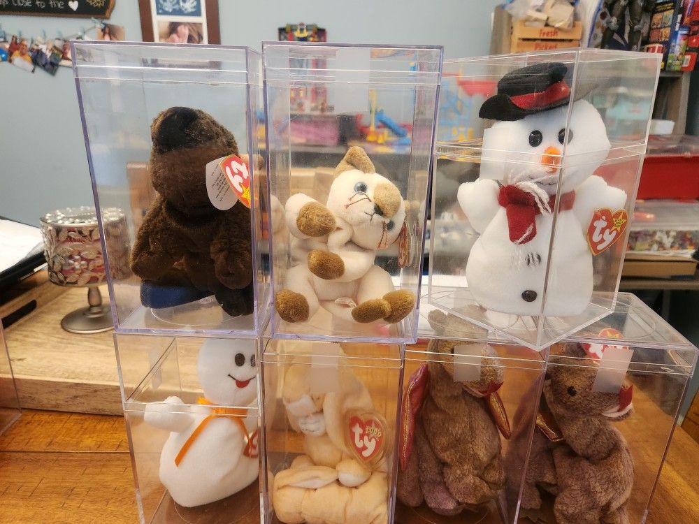 Ty Beanie Babies Kept In Plastic Containers