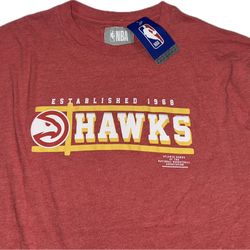 Atlanta Hawks Red T Shirt Mens XL & 2XL New Established 1968