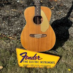 1965 Fender Villager Acoustic Guitar 12 String