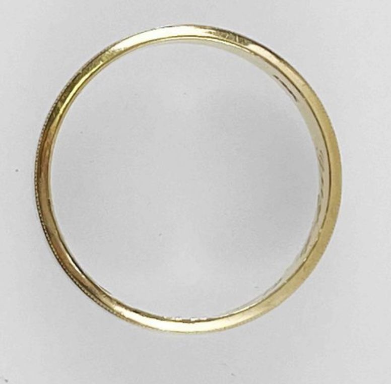 Fine 14K Yellow Gold Band Ring Size 6
