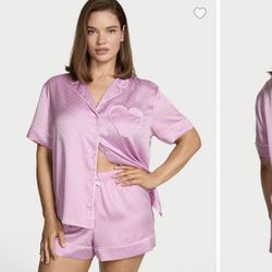 Satin Heart Short pj Set VS