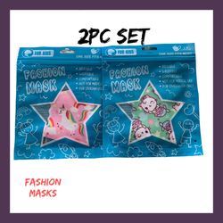 NIB Girls 2Pc Fashion Masks Set