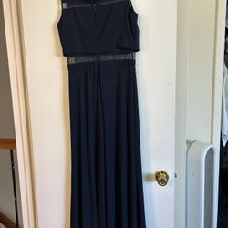 Nw Nightway Navy Blue Dress