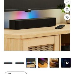 Smart T.V., Soundboard, And Stand. 3 Piece Set. 