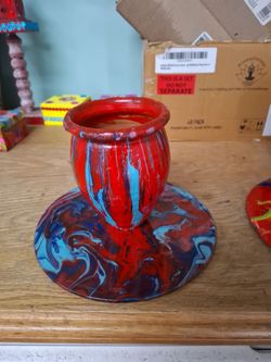 Vase and plate