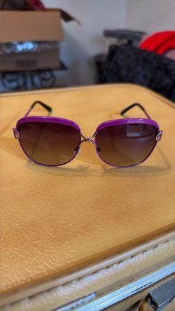 Purple Oversized Sunglasses