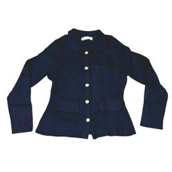 Zara Navy Women’s Blazers With Gold Buttons Size Small