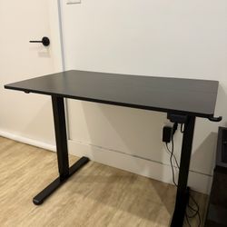 Electric Standing Desk – Height Adjustable with Motorized Lift (Black)