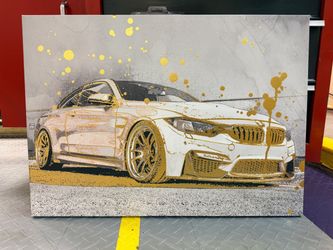 BMW Car Canvas Wall Art Print