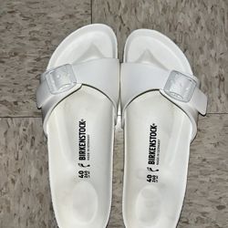BIRKENSTOCK SIZE 40 White Sandal German Shoes Trendy