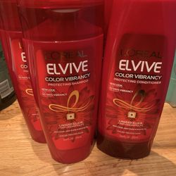 New 4x L’Oreal Elvive Color Vibrancy Shampoo and Conditioner Full Size 12.6 Fl Oz