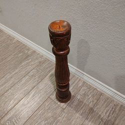 Wooden Pillar Candle Display 