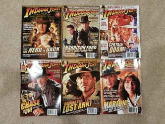 Indiana Jones 6 magazines set