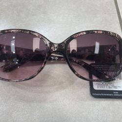Sunglasses Revlon RVN 52 Berry Floral & Rhinestones Pink Lens