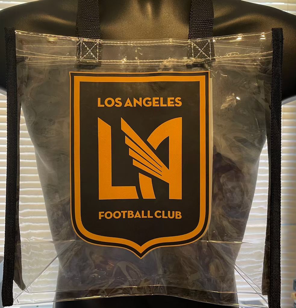 Stadium Tote bag | LA FC Tote | Clear PVC Bag For Events Security Screening Stadium Tote For Men/Women