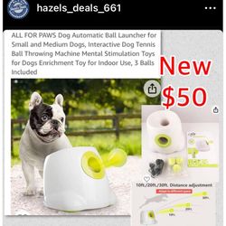 New dog automatic balllauncher $50