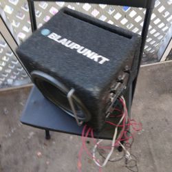 Blaupunkt 8in Sub With Built-in Amp For Gaming Or Car 