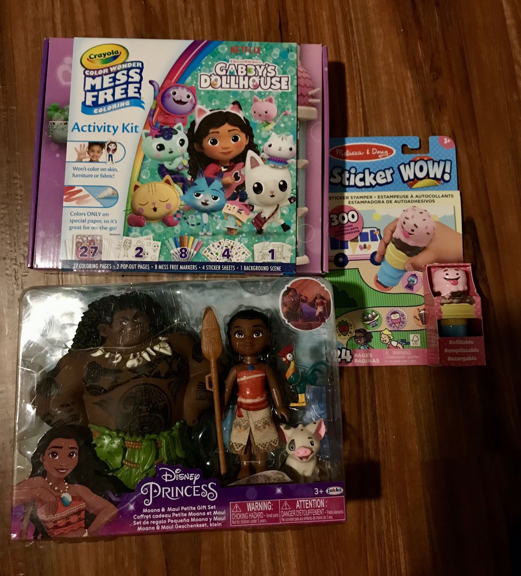 Brand New Moana Gabbys Dollhouse Barbie Jurassic World Fire Truck Harry Potter