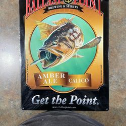 Metal Beer Sign  Calico Bass  “new “