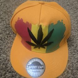 Yellow Marijuana Hat