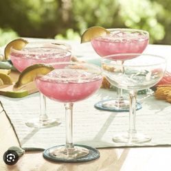 Princess House Heritage Margarita Glasses (set of 4) - 3650 New In Box