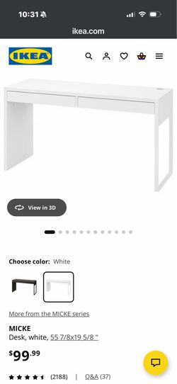 IKEA white desk