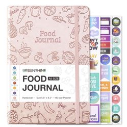 Ursunshine Women’s Good Journal For Weightloss 6 Month Meal Planner Pink 
