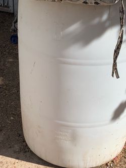 White tub container