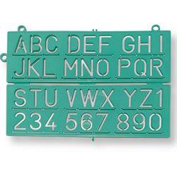 Creative Works, Vintage Lettering Alphabet & Number Drawing Foldable Stencil