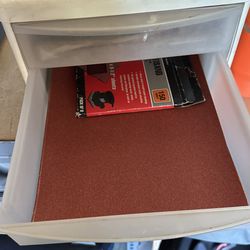 Large Tub Of Sand Paper. All New